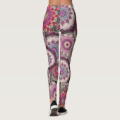 perzisch damesmozaïekbloemen mandala chic elegant leggings (Achterkant)