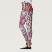 perzisch damesmozaïekbloemen mandala chic elegant leggings (Links)