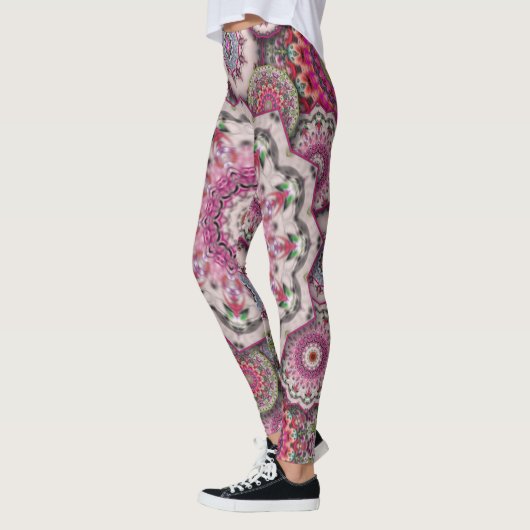 perzisch damesmozaïekbloemen mandala chic elegant leggings (Links)