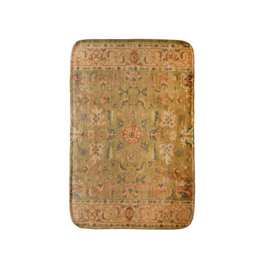 Perzisch Geel Blauw  Badmat (Voorkant Verticaal)