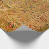 Perzisch Geel Blauw  Cadeaupapier (Hoek)