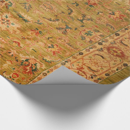 Perzisch Geel Blauw Cadeaupapier (Hoek)