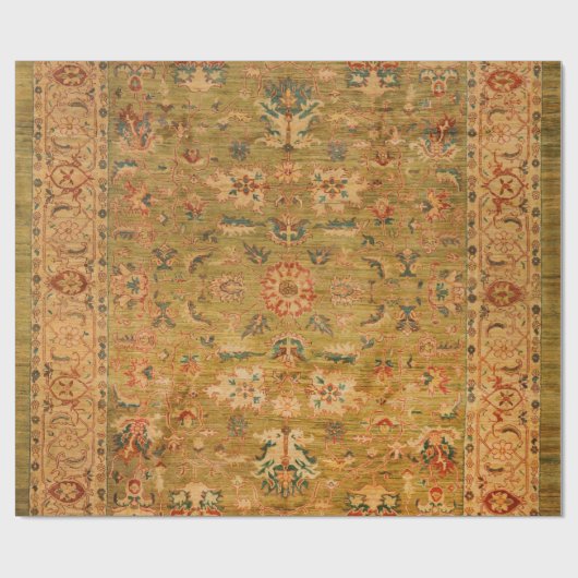 Perzisch Geel Blauw  Cadeaupapier (Vlak)