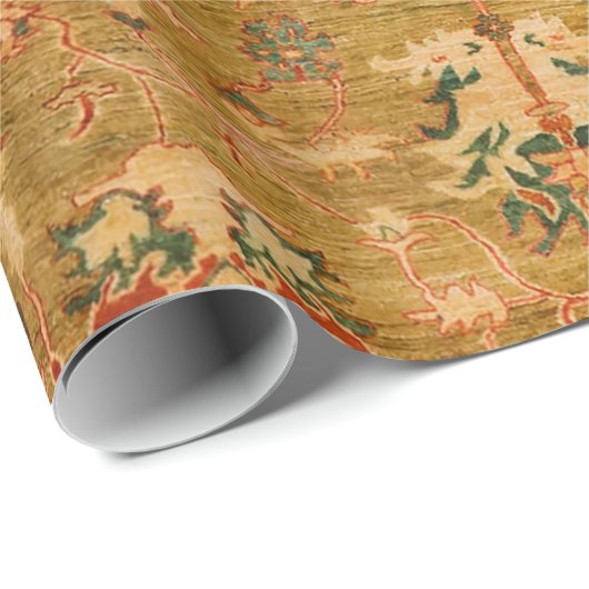 Perzisch Geel Blauw  Cadeaupapier (Rol Hoek)