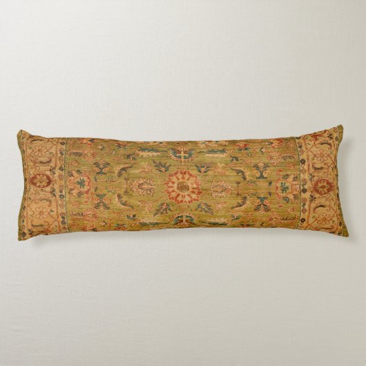 Perzisch Geel Blauw Lichaamskussen (Achterkant)