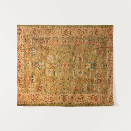 Perzisch Geel Blauw Wandkleed (Voorkant (horizontaal))