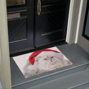 Perzisch gekleed met Santa Hat Doormat Deurmat