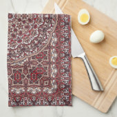 Perzisch gekleurd tapijt theedoek (Quarter Fold)