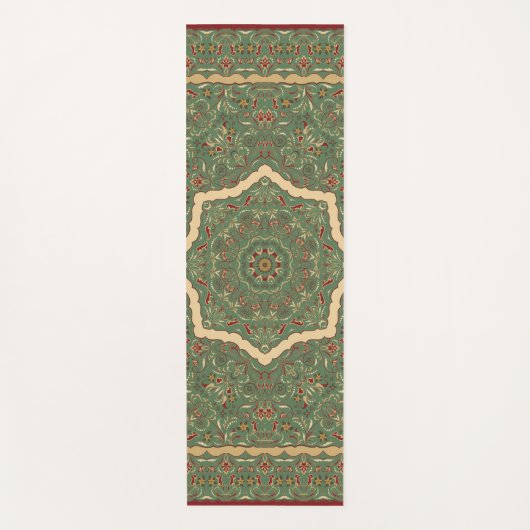 Perzisch gekleurd tapijt yogamat (Voorkant)