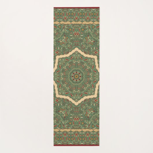 Perzisch gekleurd tapijt yogamat (Achterkant)