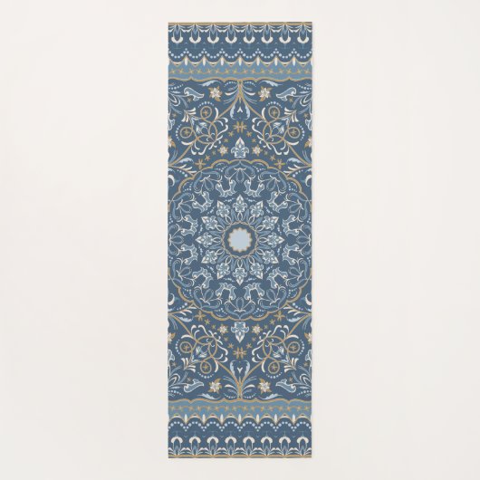 Perzisch gekleurd tapijt yogamat (Achterkant)