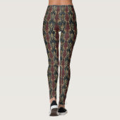 Perzisch Goud Damask Noir Patroon (1) Leggings (Achterkant)