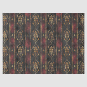 Perzisch Goud Damask Noir Patroon (3) Tissuepapier
