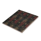 Perzisch Goud Damask Noir Patroon (4) Tegeltje (Zijkant)
