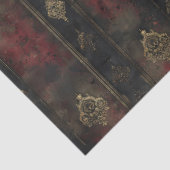 Perzisch Goud Damask Noir Patroon (4) Tissuepapier (Detail)