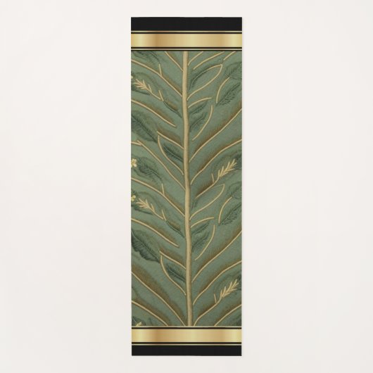 Perzisch: Groen/Goud - Yoga Mat (Voorkant)