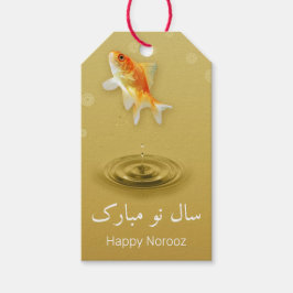 Perzisch Happy Nieuwjaar noordooz vis Cadeaulabel