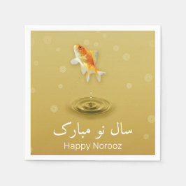 Perzisch Happy Nieuwjaar noordooz vis Servet