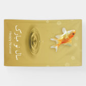 Perzisch Happy Nieuwjaar noordooz vis Spandoek (Horizontaal)