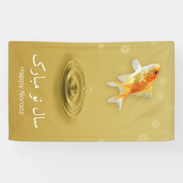 Perzisch Happy Nieuwjaar noordooz vis Spandoek