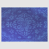Perzisch karpetblik in blauw tissuepapier (Voorkant)