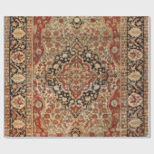 Perzisch Kashan Burnt Oranje Geel Cadeaupapier (Vlak)