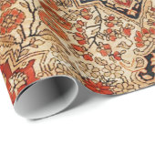 Perzisch Kashan Burnt Oranje Geel Cadeaupapier (Rol Hoek)