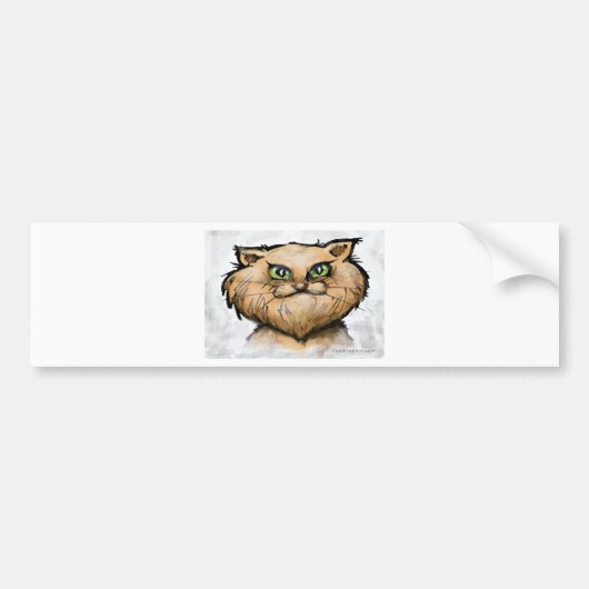 Perzisch kat bumpersticker (Voorkant)