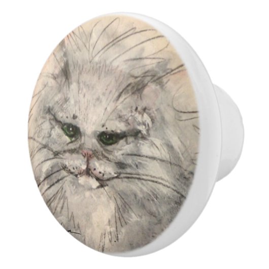 Perzisch kat keramische knop (Rechts)