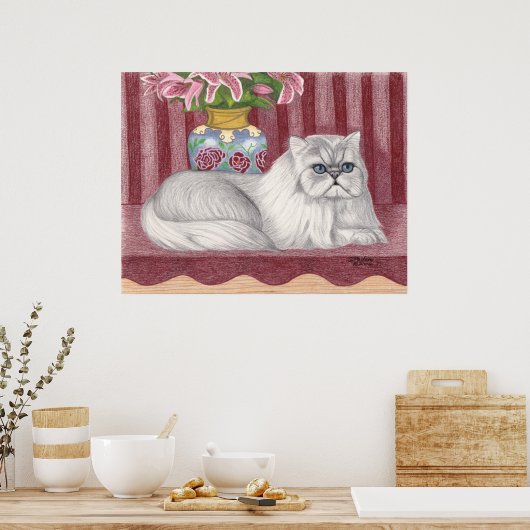 Perzisch kat poster (Keuken)