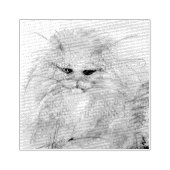 Perzisch kat rubberstempel (Afrduk)