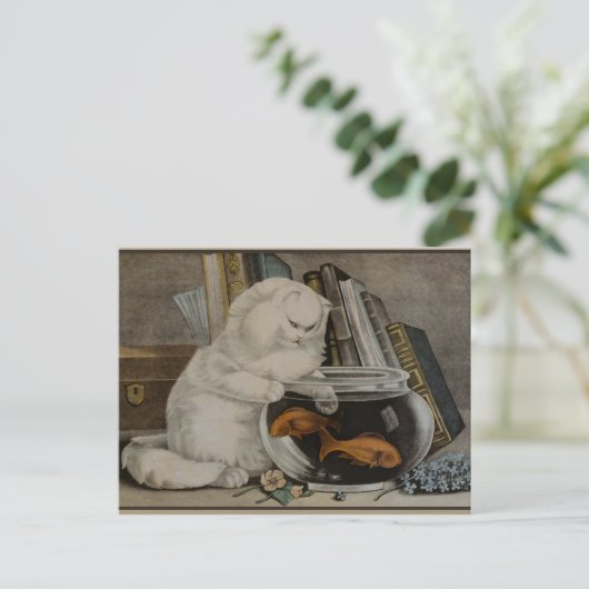 Perzisch katje Gevist Briefkaart (Staand voorkant)