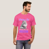 PERZISCH KATTENHAAR IS SLECHTS EEN DEEL VAN HET DE T-SHIRT (Voorkant volledig)