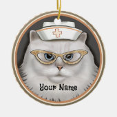 Perzisch kattenzuster keramisch ornament (Voorkant)