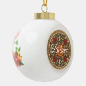 Perzisch kerstbal kerstbal keramische bal ornament (Links)