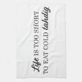 Perzisch keukenhanddoek voor het koken: Eet eerst  (Verticaal)