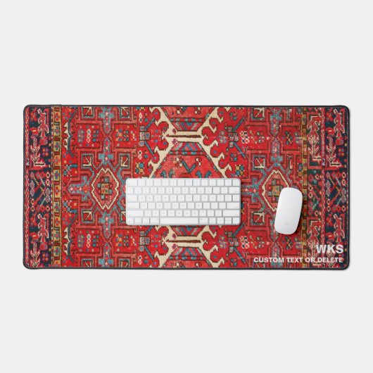 Perzisch Kilim tapijt aangepaste monogram tekst Bureaumat (Keyboard & Muis)