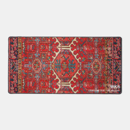  Perzisch Kilim tapijt aangepaste monogram tekst Bureaumat