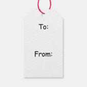 Perzisch kitten kerstmis cadeaulabel (Achterkant)