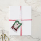 Perzisch kitten kerstmis cadeaulabel (Met Touw)