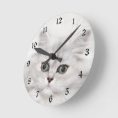 Perzisch kittengezicht ronde klok (Hoek)