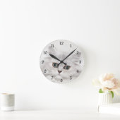Perzisch kittengezicht ronde klok (Huis)