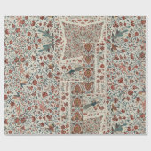 Perzisch kleurig patroon met florale verf Verpakki Cadeaupapier (Vlak)