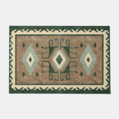 Perzisch Kunst Oosters Turks Patroon Deurmat (Voorkant)