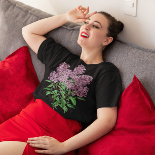 Perzisch Lila  Botanisch Illustratie T-shirt