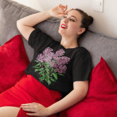 Perzisch Lila  Botanisch Illustratie T-shirt