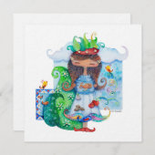 Perzisch meisje feestdagenkaart (Voorkant / Achterkant)