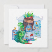 Perzisch meisje feestdagenkaart (Voorkant)