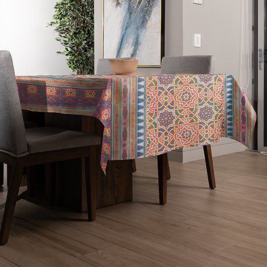 Perzisch/Midden-Oosten geometrisch patroon Tafelkleed