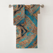 Perzisch Modern Mooi Oud Patroon Collectie Bad Handdoek (Insitu)